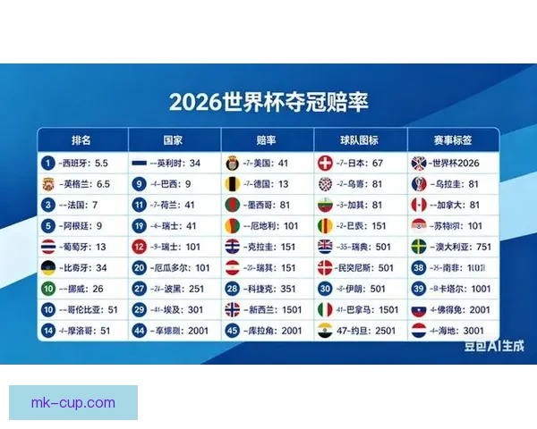 2026世界杯夺冠热门球队分析及最新赔率预测全解
